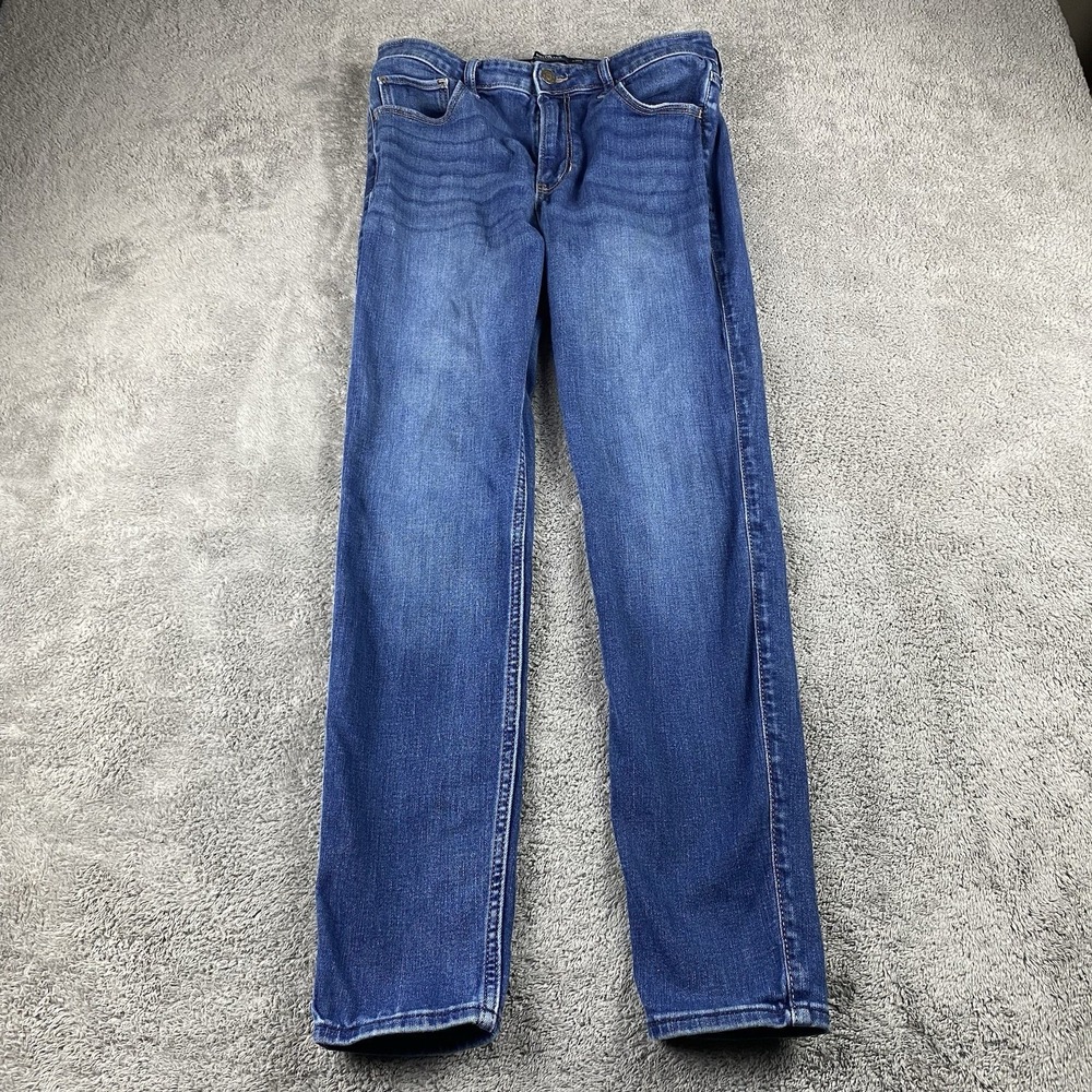 Hollister Mid Rise Super Skinny Jeans Womens 10R 28x27 Blue Medium‎ Wash